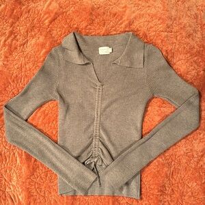 Dreamer by Debut ribbed long sleeve top. SO flattering!!Like new